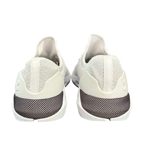 Under Armour UA Instant Icon Hovr Slk Shoes Womens 8 White Gym Run Work No Laces - Picture 7 of 10